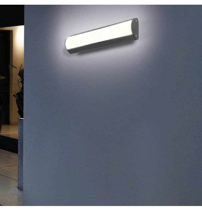 Aka 16/2024-30 Aplique Negro Texturado, LED 20W 3000K 1550lm, IP54 CL.I, LED integrado