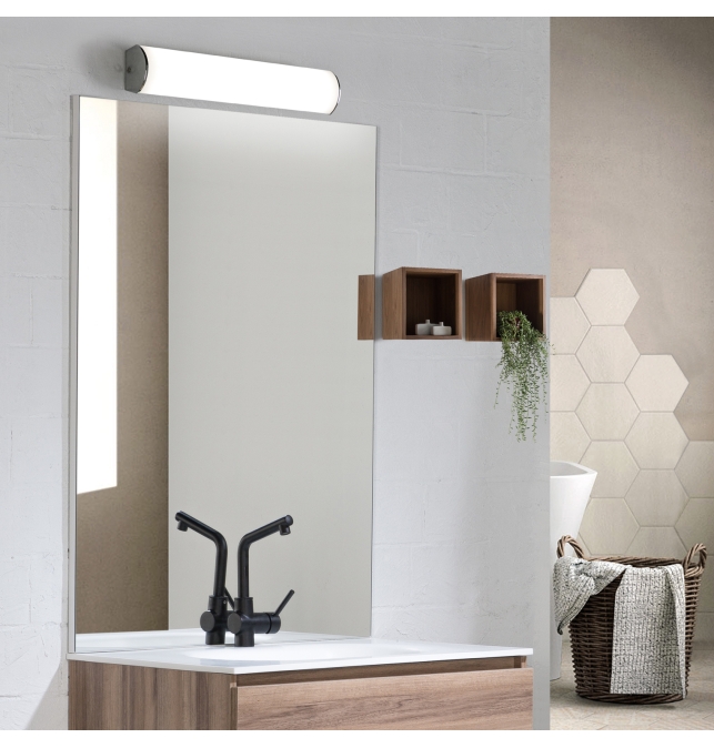 Aldo 16/3432-52 Aplique Cromo, LED 20W 3000K 1270lm, IP44 CL.II, LED integrado