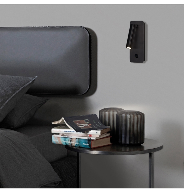 Aron 16/3240 Aplique Negro Texturado, LED 3W 3000K 315lm, CL.I, LED integrado, Con interruptor, Orientable