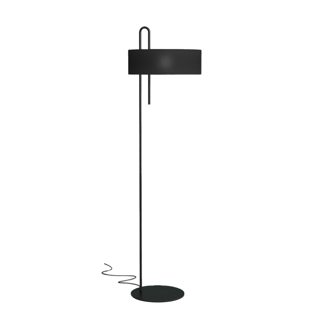 Clip 8178 Lámpara de pie Negro Texturado, LED E27 15W, CL.II