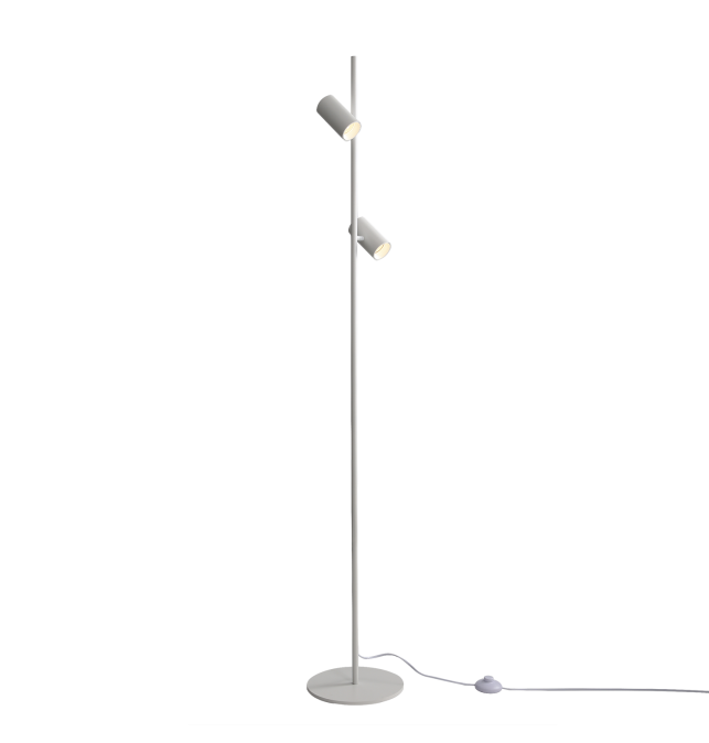 Gina 3874 Lámpara de pie Blanco texturado, LED GU10 8W, CL.II, Orientable