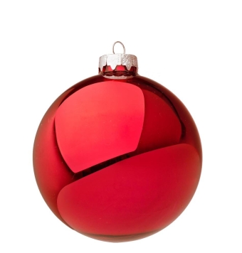 Bolas de Navidad Rojo Brillante D80