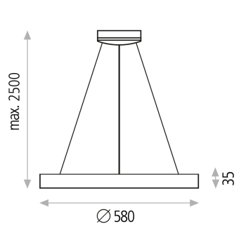 Grace 3848/58 Colgante Blanco texturado, LED 50W 4000K 3450lm, CL.I, LED integrado