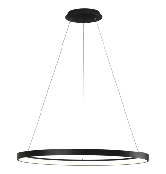 Grace 3848/98 Colgante Negro texturado, LED 100W 4000K 8150lm, CL.I, LED integrado, Dim. Triac