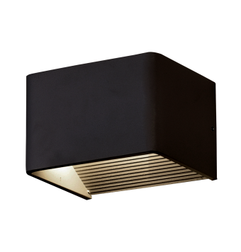 Icon 16/3089-10 Aplique Negro Texturado, LED 8.5W 3000K 890lm, CL.II, LED integrado