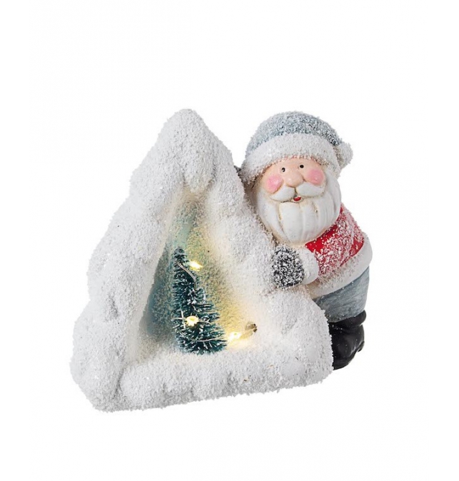 Figura Papa Noel nevado