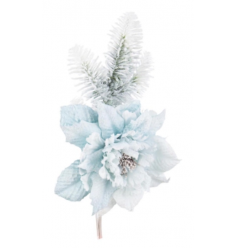 Flor de pascua Haylie Azul 30cm