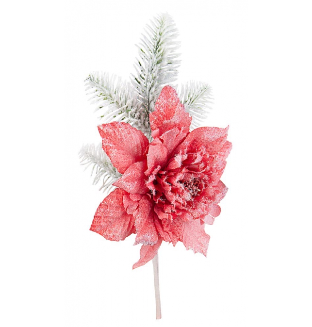 Flor de pascua Haylie Rosa 30cm