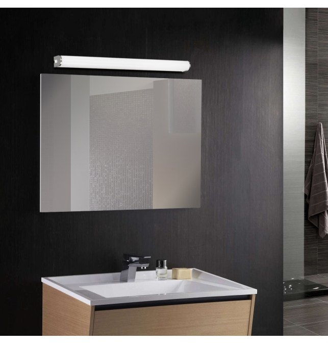 Loira 16/3592 Aplique Cromo/Opal, LED 20W 4000K 1800lm, IP44 CL.II, LED integrado, Con interruptor