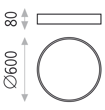 Minsk 3758/60 Plafón Blanco texturado, LED 42W 4000K 3208lm, CL.I, LED integrado