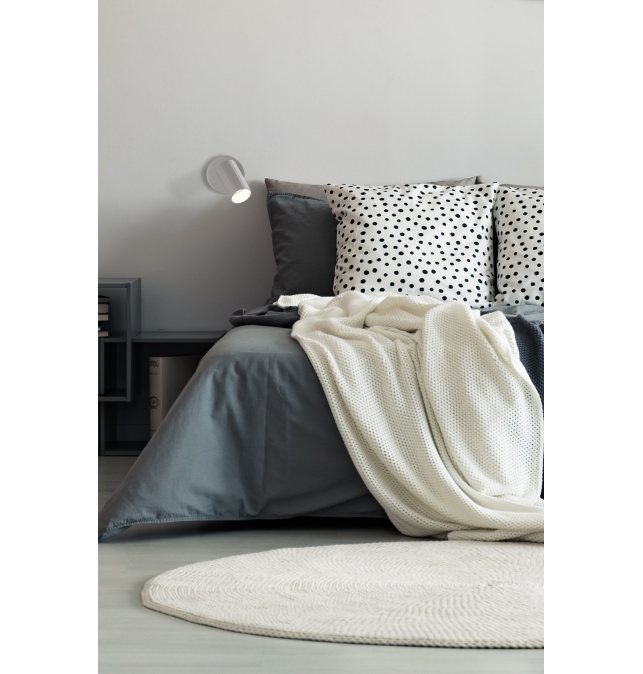 Modrian 16/3951-10 Aplique Blanco, LED GU10 8W, CL.II, Orientable, Con interruptor