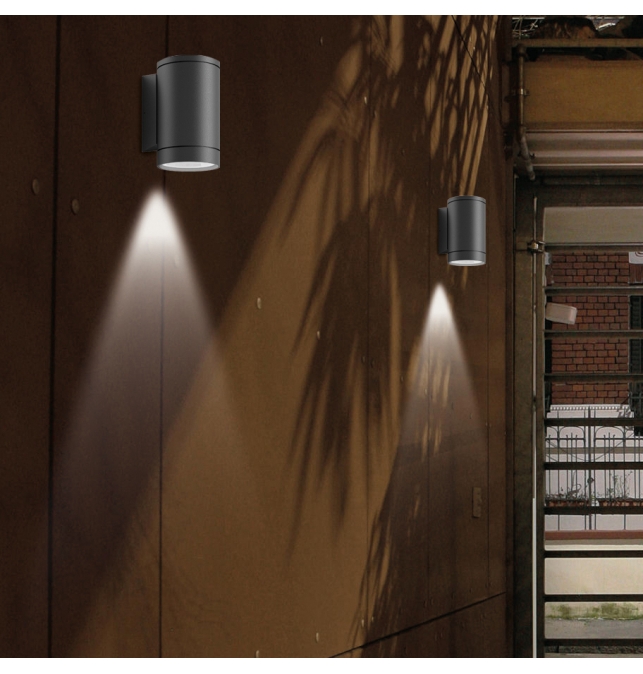 Nori 16/2044-1 Aplique Antracita Texturado, LED E27 15W, IP65 CL.I