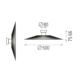 Pamela 16/3913-50 Aplique Negro, LED E27 15W, CL.I