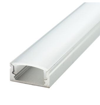 Perfil aluminio BLANCO para tira LED empotrable 23,2x7mm