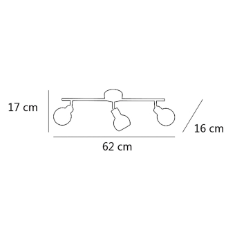 REGLETA 3L ROLO CUERO 3 X 40W G-9