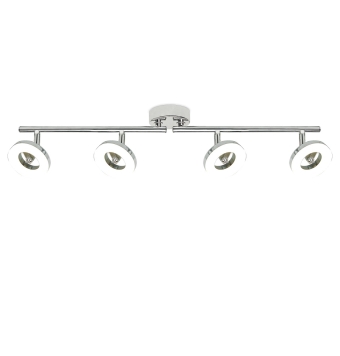 REGLETA 4L NATAL CROMO 4 X LED 5W 1600LM 3000K