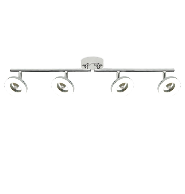 REGLETA 4L NATAL CROMO 4 X LED 5W 1600LM 3000K