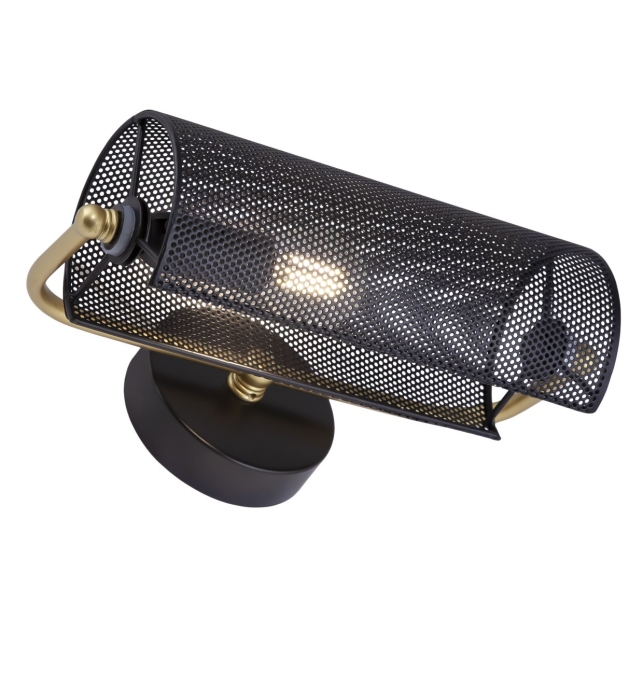 APLIQUE BUFETE NEGRO Y DORADO 1 X 40W E-14