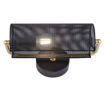 APLIQUE BUFETE NEGRO Y DORADO 1 X 40W E-14