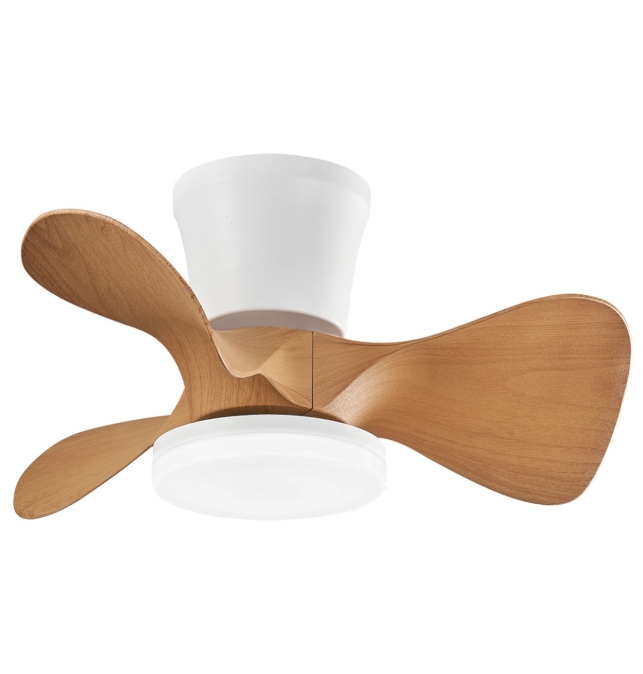 VENTILADOR SIUX BLANCO-MADERA 56 CM 3 PALAS