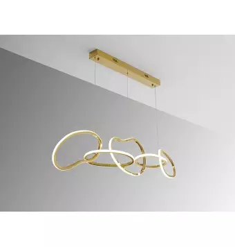 Lámpara colgante Nexo oro...
