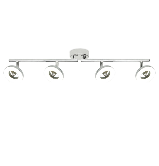 REGLETA 4L NATAL CROMO 4 X LED 5W 1600LM 3000K