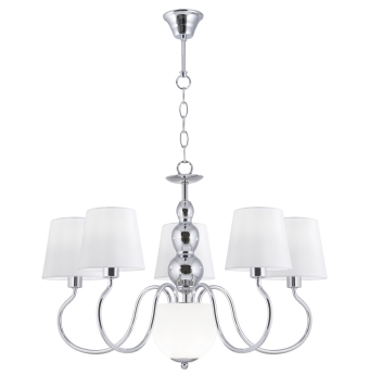 LAMPARA 5L MAXIMA CROMO 5 X 40W E-14 + 2 X G-9