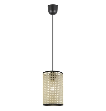 COLGANTE DAFNE REJILLA NATURAL 1 X 60W E-27