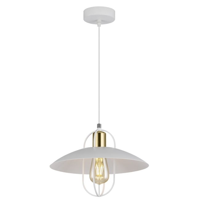COLGANTE 1L TELMO BLANCO-ORO 1 X 60W E-27