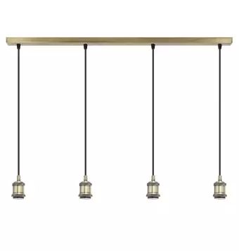 BARRA 4L ELKAN CUERO 4 X 60W E-27