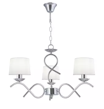 LAMPARA 3L GLORIA CROMO 3 X 40W E-14