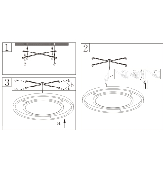 PLAFON LED AUREA BLANCO/NEGRO LED 50-60W 4000K