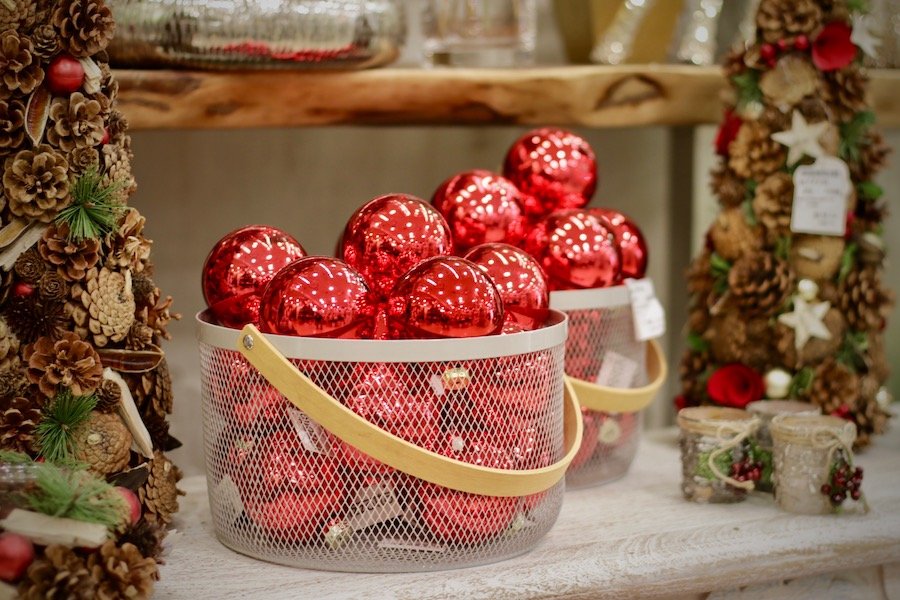 Bolas de Navidad Rojo Brillante D80
