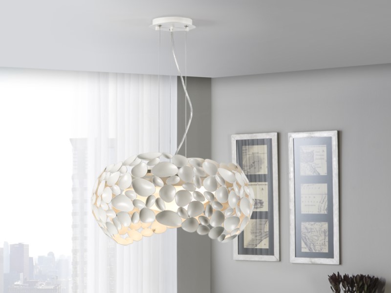 Lámpara NARISA Ø47cm blanco