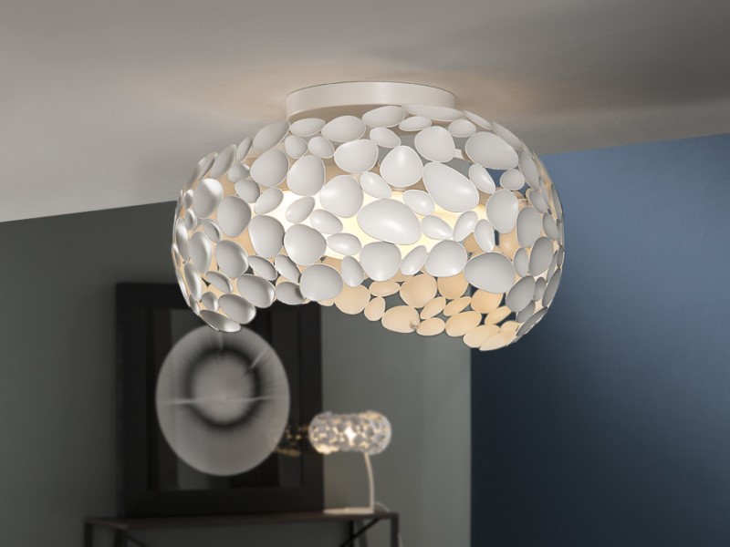 Plafón NARISA Ø47cm blanco