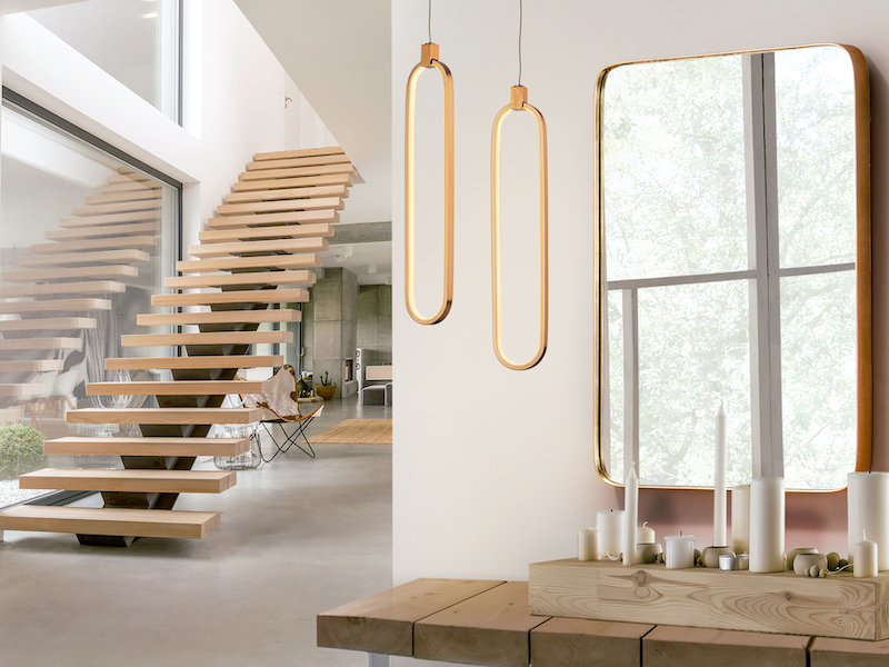 LAMPARA 1L LED COLETTE ORO ROSA