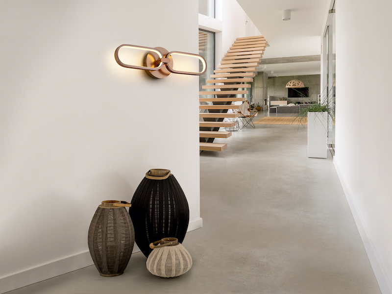 APLIQUE LED COLETTE 2L ORO ROSA - SCHULLER