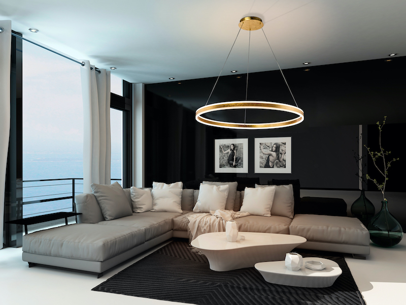 LÁMPARA LED HELIA ORO Ø100cm - SCHULLER