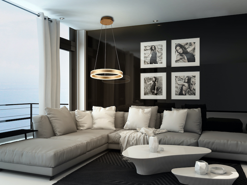 LÁMPARA LED HELIA ORO Ø50cm - SCHULLER
