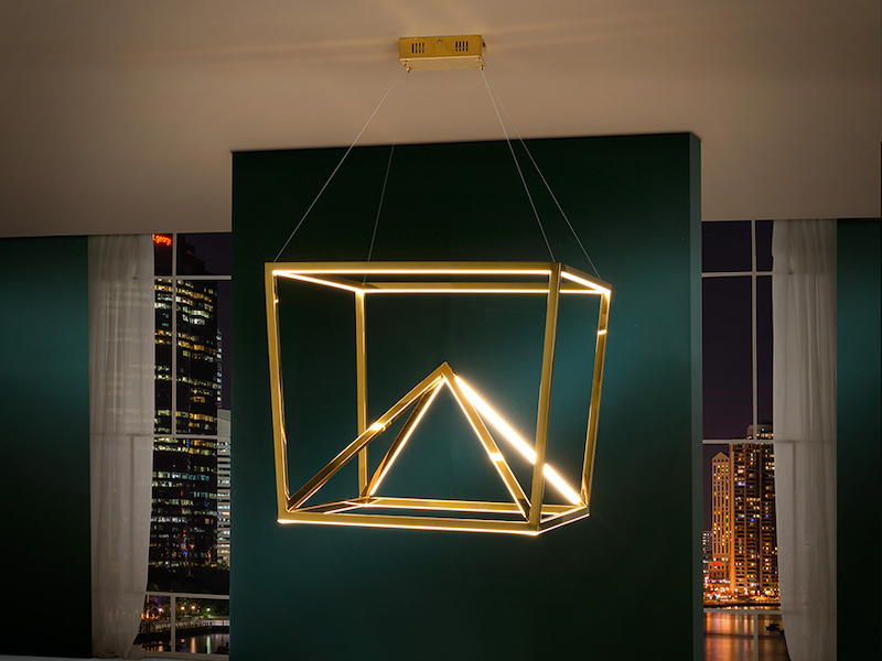 LÁMPARA OBLIC ORO LED