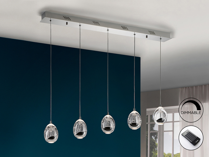 LÁMPARA ROCIO 5 LED CROMO