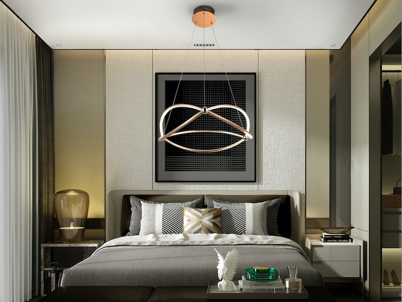 LAMPARA LED OCELLIS 60Ø ORO ROSA