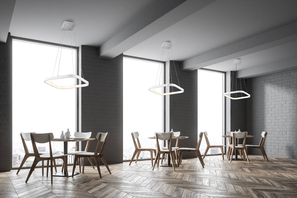 Lámpara de techo regulable modelo Agatha, con mando, regula la intensidad y color de la luz, diseñado por el equipo de Mimax.